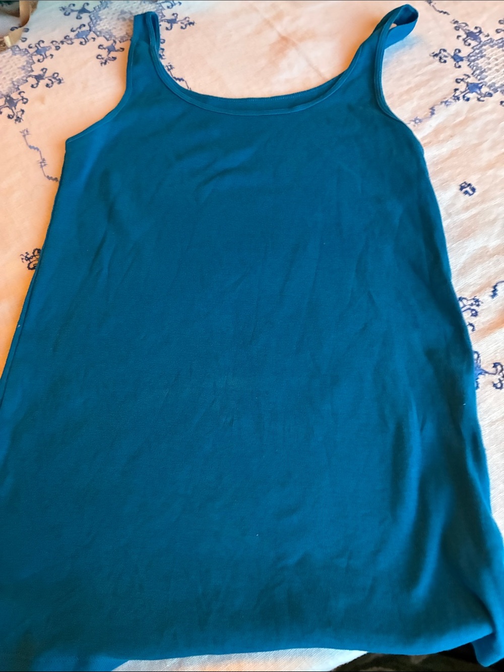 Eileen Fisher Aqua/Teal Tank Top - size small Comfortable Everyday Layering
